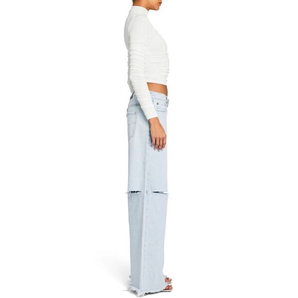 $298! SOLD OUT! SER.O.YA. WRENLEY LOW-RISE JEAN In Skylight SZ 28 NEW - Picture 5 of 7